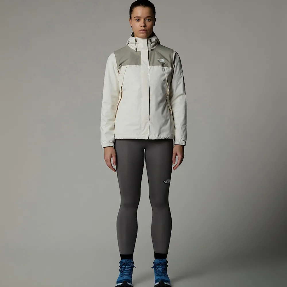 New The North Face Veste Antora Pour Femme White Dune-Clay Grey