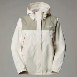New The North Face Veste Antora Pour Femme White Dune-Clay Grey