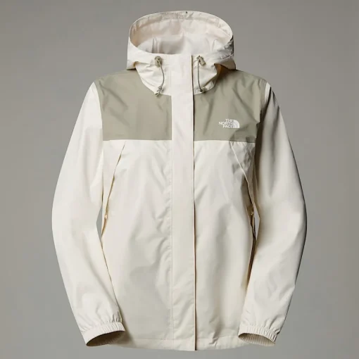New The North Face Veste Antora Pour Femme White Dune-Clay Grey