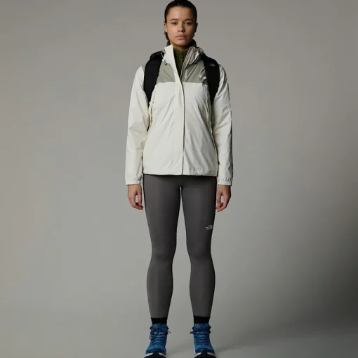 New The North Face Veste Antora Pour Femme White Dune-Clay Grey