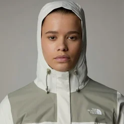 New The North Face Veste Antora Pour Femme White Dune-Clay Grey