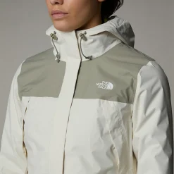New The North Face Veste Antora Pour Femme White Dune-Clay Grey