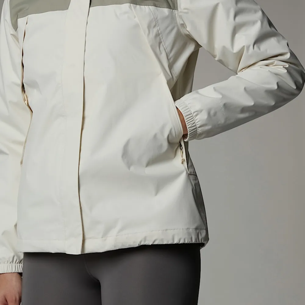New The North Face Veste Antora Pour Femme White Dune-Clay Grey