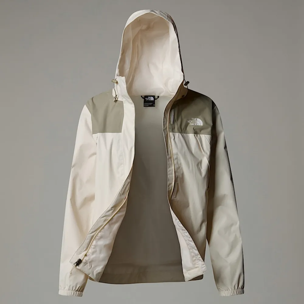 New The North Face Veste Antora Pour Femme White Dune-Clay Grey