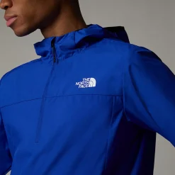 Hot The North Face Veste Coupe-vent à Col Zippé Higher Run Pour Homme TNF Blue