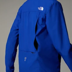 Hot The North Face Veste Coupe-vent à Col Zippé Higher Run Pour Homme TNF Blue
