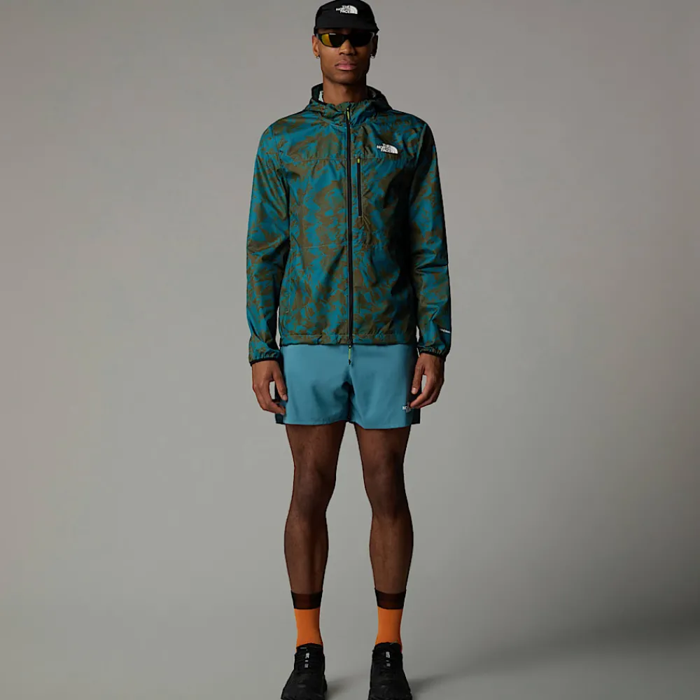 Best The North Face Veste Coupe-vent Higher Run Pour Homme Algae Blue Mountain Traverse Print