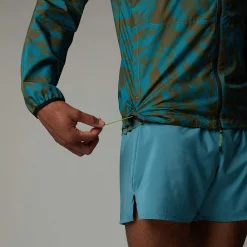 Best The North Face Veste Coupe-vent Higher Run Pour Homme Algae Blue Mountain Traverse Print