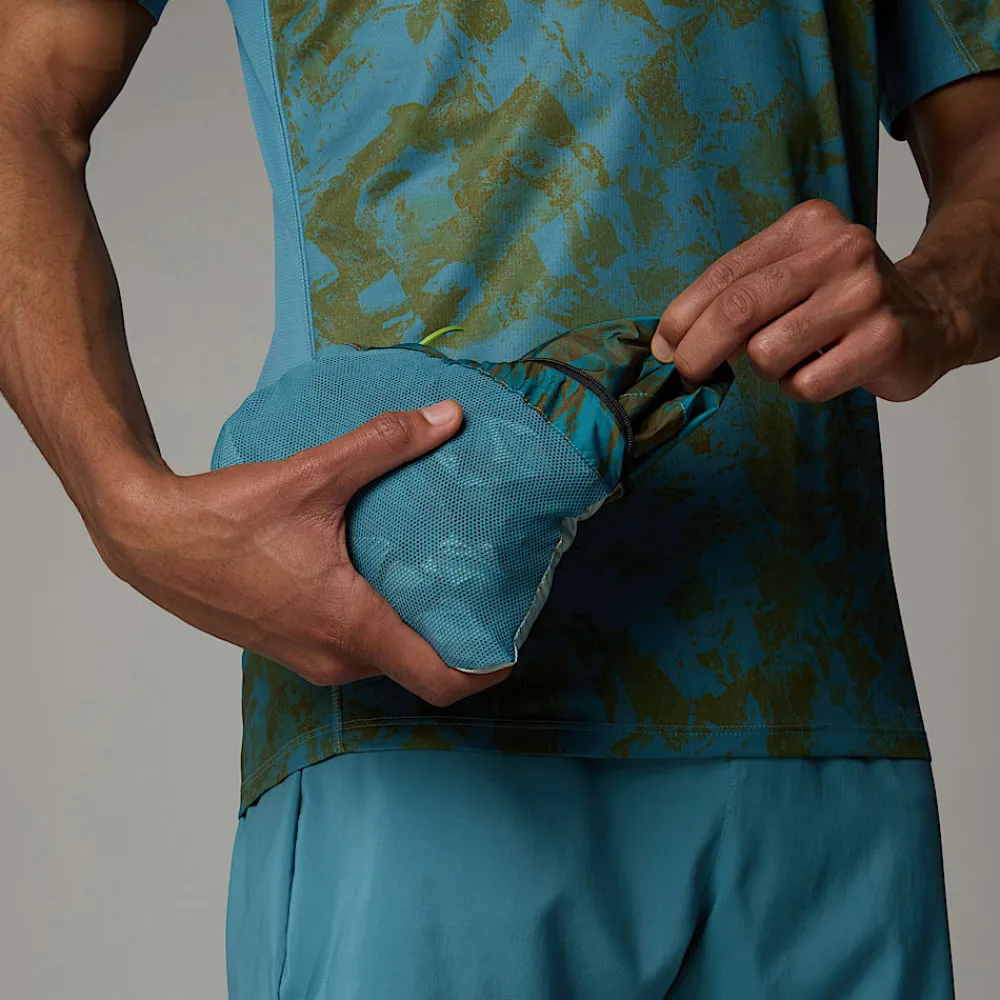 Best The North Face Veste Coupe-vent Higher Run Pour Homme Algae Blue Mountain Traverse Print