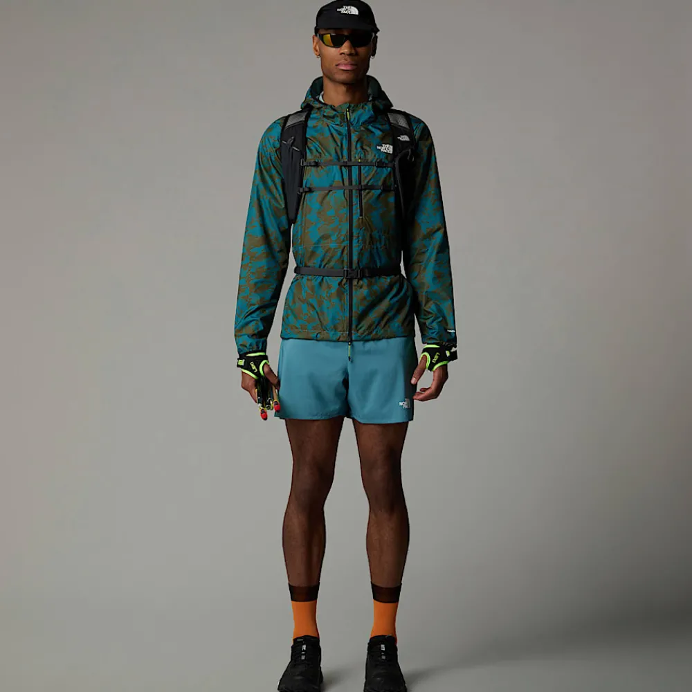 Best The North Face Veste Coupe-vent Higher Run Pour Homme Algae Blue Mountain Traverse Print