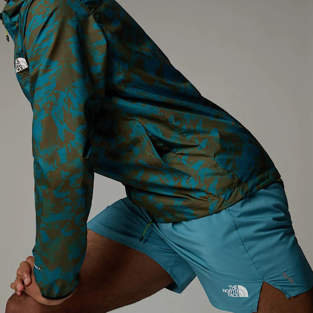 Best The North Face Veste Coupe-vent Higher Run Pour Homme Algae Blue Mountain Traverse Print