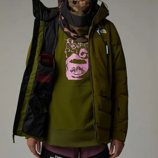 Best The North Face Veste En Duvet Pallie Pour Femme Forest Olive-Forest Olive-TNF Black