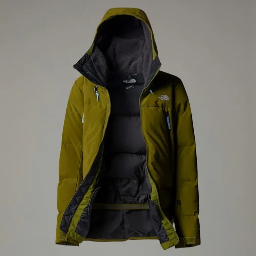 Best The North Face Veste En Duvet Pallie Pour Femme Forest Olive-Forest Olive-TNF Black
