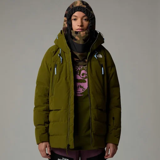 Best The North Face Veste En Duvet Pallie Pour Femme Forest Olive-Forest Olive-TNF Black