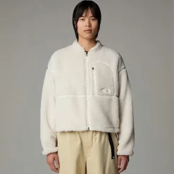 New The North Face Veste En Polaire Zippée Extreme Pile Pour Femme White Dune