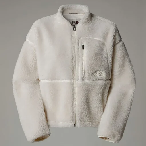 New The North Face Veste En Polaire Zippée Extreme Pile Pour Femme White Dune