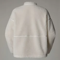 New The North Face Veste En Polaire Zippée Extreme Pile Pour Femme White Dune