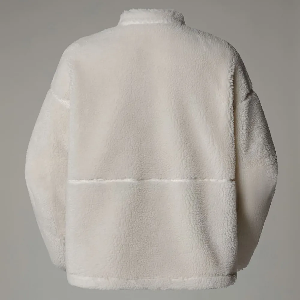 New The North Face Veste En Polaire Zippée Extreme Pile Pour Femme White Dune