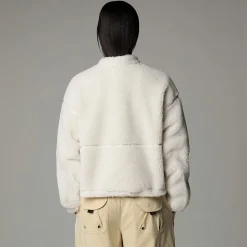 New The North Face Veste En Polaire Zippée Extreme Pile Pour Femme White Dune