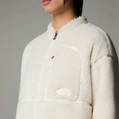 New The North Face Veste En Polaire Zippée Extreme Pile Pour Femme White Dune