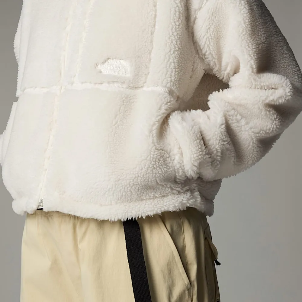 New The North Face Veste En Polaire Zippée Extreme Pile Pour Femme White Dune