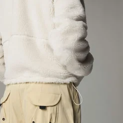 New The North Face Veste En Polaire Zippée Extreme Pile Pour Femme White Dune