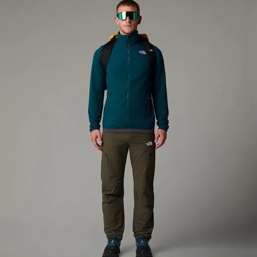 Discount The North Face Veste En Polaire Zippée 100 Glacier Pour Homme Midnight Petrol