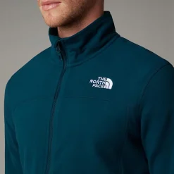 Discount The North Face Veste En Polaire Zippée 100 Glacier Pour Homme Midnight Petrol