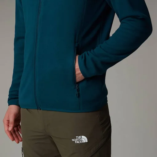 Discount The North Face Veste En Polaire Zippée 100 Glacier Pour Homme Midnight Petrol