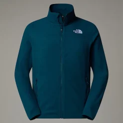Discount The North Face Veste En Polaire Zippée 100 Glacier Pour Homme Midnight Petrol