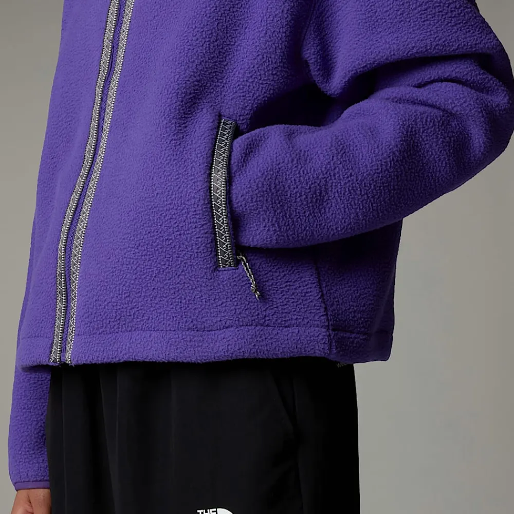 Shop The North Face Veste En Polaire Zippée TNF Fleeski Pour Femme Peak Purple