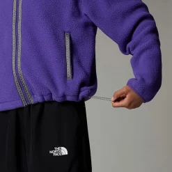 Shop The North Face Veste En Polaire Zippée TNF Fleeski Pour Femme Peak Purple
