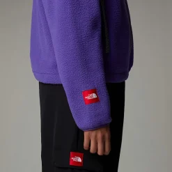 Shop The North Face Veste En Polaire Zippée TNF Fleeski Pour Femme Peak Purple