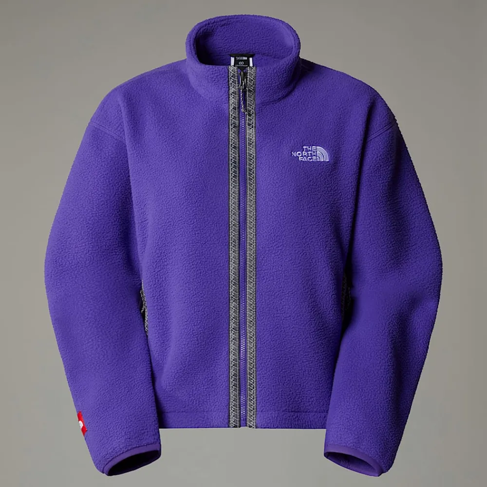 Shop The North Face Veste En Polaire Zippée TNF Fleeski Pour Femme Peak Purple