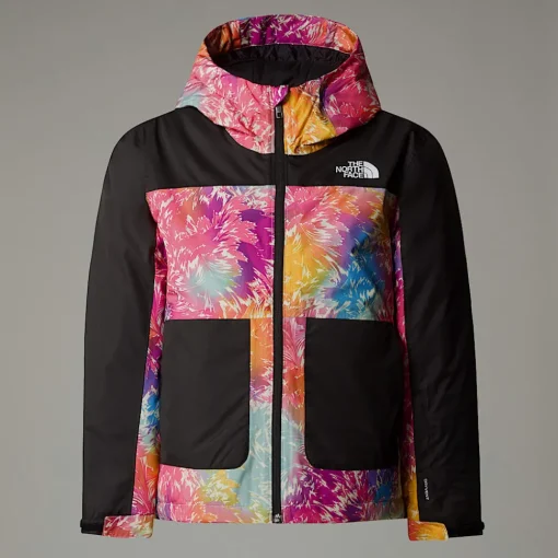 Online The North Face Veste Isolante Freedom Pour Fille Radiant Poppy Blowing Wind Print