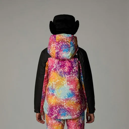 Online The North Face Veste Isolante Freedom Pour Fille Radiant Poppy Blowing Wind Print