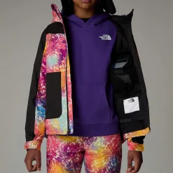 Online The North Face Veste Isolante Freedom Pour Fille Radiant Poppy Blowing Wind Print