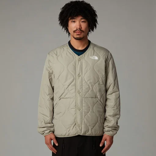 New The North Face Veste Matelassée Ampato Pour Homme Clay Grey
