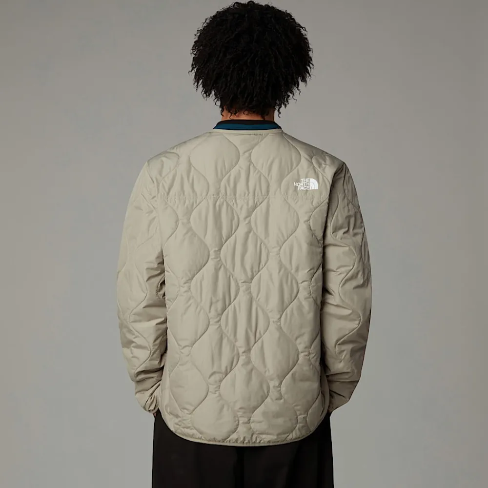 New The North Face Veste Matelassée Ampato Pour Homme Clay Grey