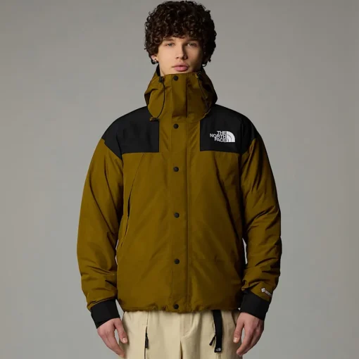 New The North Face Veste Mountain GORE-TEX® Pour Homme Moss Green-TNF Black