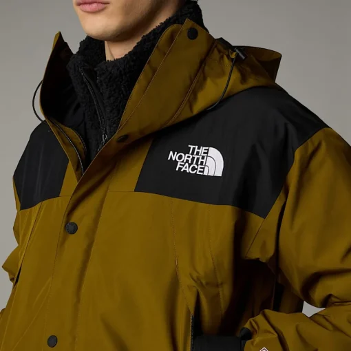 New The North Face Veste Mountain GORE-TEX® Pour Homme Moss Green-TNF Black