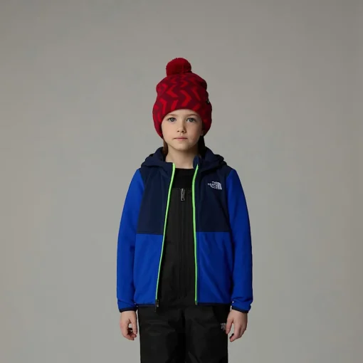 Best Sale The North Face Veste Polaire Zippée à Capuche Glacier Pour Enfant TNF Blue