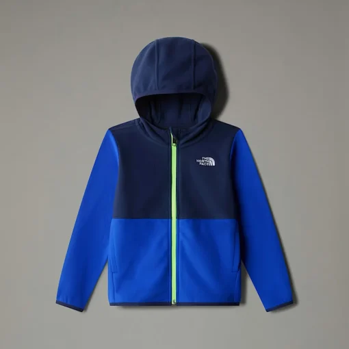 Best Sale The North Face Veste Polaire Zippée à Capuche Glacier Pour Enfant TNF Blue