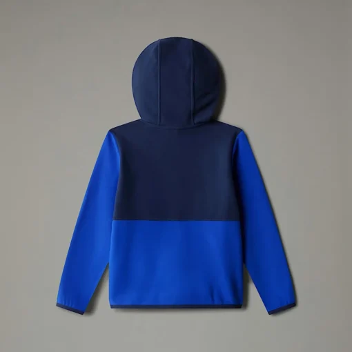 Best Sale The North Face Veste Polaire Zippée à Capuche Glacier Pour Enfant TNF Blue