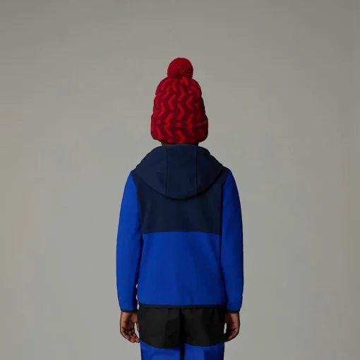 Best Sale The North Face Veste Polaire Zippée à Capuche Glacier Pour Enfant TNF Blue