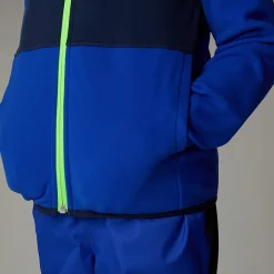 Best Sale The North Face Veste Polaire Zippée à Capuche Glacier Pour Enfant TNF Blue