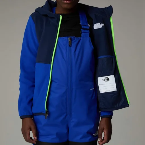 Best Sale The North Face Veste Polaire Zippée à Capuche Glacier Pour Enfant TNF Blue