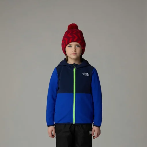 Best Sale The North Face Veste Polaire Zippée à Capuche Glacier Pour Enfant TNF Blue