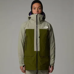 Shop The North Face Veste Summit Verbier GORE-TEX® Pour Femme Clay Grey-Forest Olive