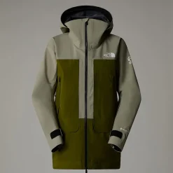 Shop The North Face Veste Summit Verbier GORE-TEX® Pour Femme Clay Grey-Forest Olive